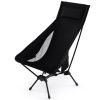 Versatile Folding Camping Chair - Rustproof Aluminum Poles (0.63" Thick), Fits Hiking/Barbecues/Sports Events, Compact Storage