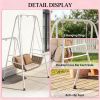Hammock chair frame, outdoor swing frame, supporting hammock, White
