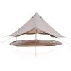 4 Season Bell Tent 16.4FT, Beige Waterproof Glamping Yurt Tent with Stove Jack, Fits 10 People Family Camping Tent for Outdoor Parties & Camping