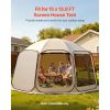 Sun Shade Sail Canopy Covers, Fit for 15 x 13.8 ft Screen House Tent, Sun Protection, 5.51 x 5.25 ft 300D Oxford Silver-Coated Fabric