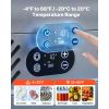 12 Volt Refrigerator, 12.68 QT/ 12L Car Fridge, Portable Electric Freezer Compressor with Handle, 12V/24V DC 100-240V AC, -4 to 68 F/-20 to 20 C