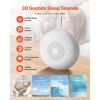 Sound Machine, 30 Soothing Sleep Sounds, 3-in-1 Portable and Hangable White Noise Sound Machine with Auto-Off Timer