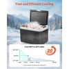 12 Volt Car Refrigerator, 52.8QT/50L Car Fridge, Portable Electric Cooler with -4-68Fahrenheit Adjustable Temperature