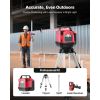 Rotary Laser Level Kit, 2650ft 360-Degree Self Leveling Red Horizontal Laser Transit,with Heavy-duty Tripod, Receiver, Remote Control, Toolcase