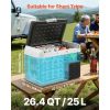 12 Volt Car Refrigerator, 26.4QT/25L Car Fridge, Portable Electric Cooler with -4-68 F Adjustable Temp