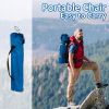 Folding Camping Chair with Cup Holder, 225lbs Capacity, Portable Foldable Chair with Large Anti-Sink Feet, PE Coated Fabric for Outdoor, Beach