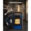 Portable Propane Heater, 9000BTU Forced Radiant Space Heater with Stepless Temp Settings & Tip-over Protection, Portable Garage/Shop for Sports