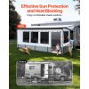 RV Awning Sun Shade Room - Compatible with 18 -19 ft Awnings, RV Awning Sun Shading Room with Door & Ventilated Mesh Windows