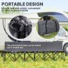 6 Seat Folding Camping Chair with Cup Holder and Carrying Case for Camping, Picnic, Sports Events, Dark Grey