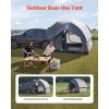 SUV Tent for Camping, 8FT L x 8FT W, Waterproof PU2000mm Spacious Double Layer Design for 5-8 Person, SUV Camping Tent with Mesh Windows
