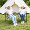 Heated Camping Chair, 3 Heat Settings, High Back Folding Camping Chair, Supports 260lbs, Full Padded Beach Chairs with Armrest & Cupholder