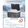 12 Volt Car Refrigerator, 42.3QT/40L Car Fridge, Portable Electric Cooler with -4-68 F Adjustable Temperature