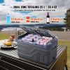 Car Refrigerator, 25 L Dual Zone Portable Freezer, 12 Volt Car Refrigerator Fridge, -4-68 F Adjustable Range