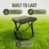 Portable Camping Stool & Folding Small Chair - Compact Folding Stool, Durable Collapsible Stool for Fishing, Hiking, BBQ, Outdoor Events
