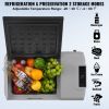 Car Refrigerator, 12 Volt Car Refrigerator Fridge, 50 L Single Zone Portable Freezer with Wheels and Handle, -4 F-68 F