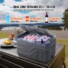 Car Refrigerator, 12 Volt Car Refrigerator Fridge, 25 L Dual Zone Portable Freezer, -4-68 F Adjustable Range