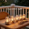6 Pack Solar LED Candle Lights, IP44 Waterproof Flameless Flickering Candles, Outdoor Solar Decorative Lights for Garden, Patio, Camping, Party
