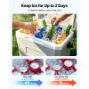 Hard Cooler, 17QT Portable Cooler, Leak-Resistant Coolbox Keeps Contents Cool for 48 Hours, Insulated Chests with Ice Retention and Heavy-Duty Handle