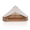4 Season Bell Tent 16.4FT, Beige Waterproof Glamping Yurt Tent with Stove Jack, Fits 10 People Family Camping Tent for Outdoor Parties & Camping
