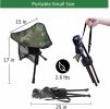 360° Quiet Swivel Folding Camping Stool