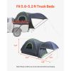 Pickup Truck Tent, Fits 5.0-5.2 ft Truck Tents for Camping, Waterproof PU2000 mm 2-3 Person Sleeping Truck Bed Tent