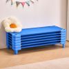 Stackable Kiddie Cot, Pack of 6, Portable Toddler Nap Cots, Standard Size 52" L x 23" W Daycare Cots for Kids