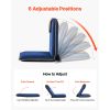 Floor Chair, 6 Adjustable Positions Folding Floor Gaming Chair with Back Support, Easy to Carry