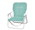 Folding Beach Chair, 1 Position Lightweight and Portable Foldable Outdoor Camping Accessories with Carry Strap (Bold Stripe, 200lbs Capacity)