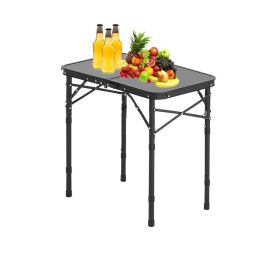 Folding Camping Table for Outdoor Picnic BBQ Cooking (Type: Camping Table, Color: Black)
