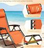 Portable Zero Gravity Chair with Cup Holder And Tray Backrest Adjustable Outdoor Recliner Camping Lawn Furniture