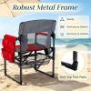 Outdoor Camping Chair Heavy Duty with Cup Holder And Side Pocket for Comfortable Seat during Camping Trips