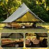 Oxford Bell Tent for Family Camping - Spacious 13.1ft Yurt with Stove Jack, Large Glamping Tents for 4-8 People, 4 Season Oxford Hot Tent Shelter