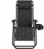 Portable Zero Gravity Chair with Cup Holder And Tray Backrest Adjustable Outdoor Recliner Camping Lawn Furniture