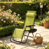 Portable Zero Gravity Chair with Cup Holder And Tray Backrest Adjustable Outdoor Recliner Camping Lawn Furniture