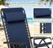 Portable Zero Gravity Chair with Cup Holder And Tray Backrest Adjustable Outdoor Recliner Camping Lawn Furniture
