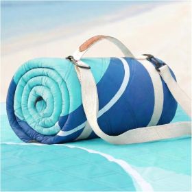 Waterproof Picnic Blanket Outdoor Camping Beach Mat Extra Large Foldable Car Essential Roadtrip Gadget Rv Accessories Glamping Tent Gear Must Haves Hi (size: Abstract Aqua  80''*80'')