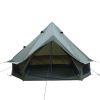 13.1FT Oxford Bell Tent for Family Camping Spacious Yurt Tent with Stove Jack, 4 Season Glamping Shelter, Waterproof Oxford Hot Tent for 4-8 People