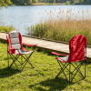 2-Pack Folding Camping Chairs for Adults with Cup Holders Portable Outdoor Seat with Beverage Storage