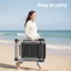 Zero Gravity Chair, Reclining Camping Lounge Chair for Indoor, Reclining Patio Chairs with Cup Holder Trays and Removable Cushion