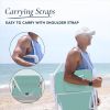 Folding Beach Chair, 1 Position Lightweight and Portable Foldable Outdoor Camping Accessories with Carry Strap (Bold Stripe, 200lbs Capacity)