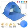 Pop Up Beach Tent Sun Shade Shelter Anti-UV Automatic Waterproof Tent Canopy for 2/3 Man w/ Net Window Storage Bag for Outdoor Beach Camping Fishing U