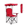 Portable Folding Beach Canopy Chair with Cup Holders for Beach, Picnic, Fishing and Football Games