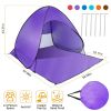 Pop Up Beach Tent Sun Shade Shelter Anti-UV Automatic Waterproof Tent Canopy for 2/3 Man w/ Net Window Storage Bag for Outdoor Beach Camping Fishing U