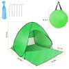 Pop Up Beach Tent Sun Shade Shelter Anti-UV Automatic Waterproof Tent Canopy for 2/3 Man w/ Net Window Storage Bag for Outdoor Beach Camping Fishing U