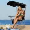 Oversized Camping Chair with Canopy Heavy Duty Folding Outdoor Chair with Armrest Cup Holder and Carry Bag Portable Camp Chair for Beach Fishing Picni