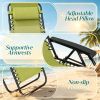 Portable Zero Gravity Chair with Cup Holder And Tray Backrest Adjustable Outdoor Recliner Camping Lawn Furniture