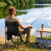 Folding Camping Chair with Side Pocket for Fishing/Beach/Picnic