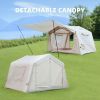 8 m ² Inflatable Tents for Camping with canopy, Blow Up Tent with Hand Pump, Easy Setup InflatableTent 4 Season Tent