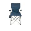 Hard Arm Camping Chair with Durable Polyester Seat and Steel Frame, Portable with Cup Holder