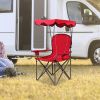 Portable Folding Beach Canopy Chair with Cup Holders for Beach, Picnic, Fishing and Football Games